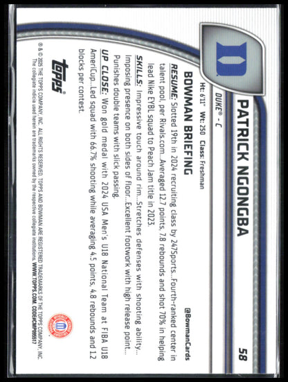 Patrick Ngongba 1st BOwman Green Shimmer
