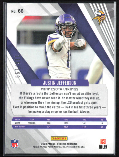 Justin Jefferson Red /199 2023 Phoenix