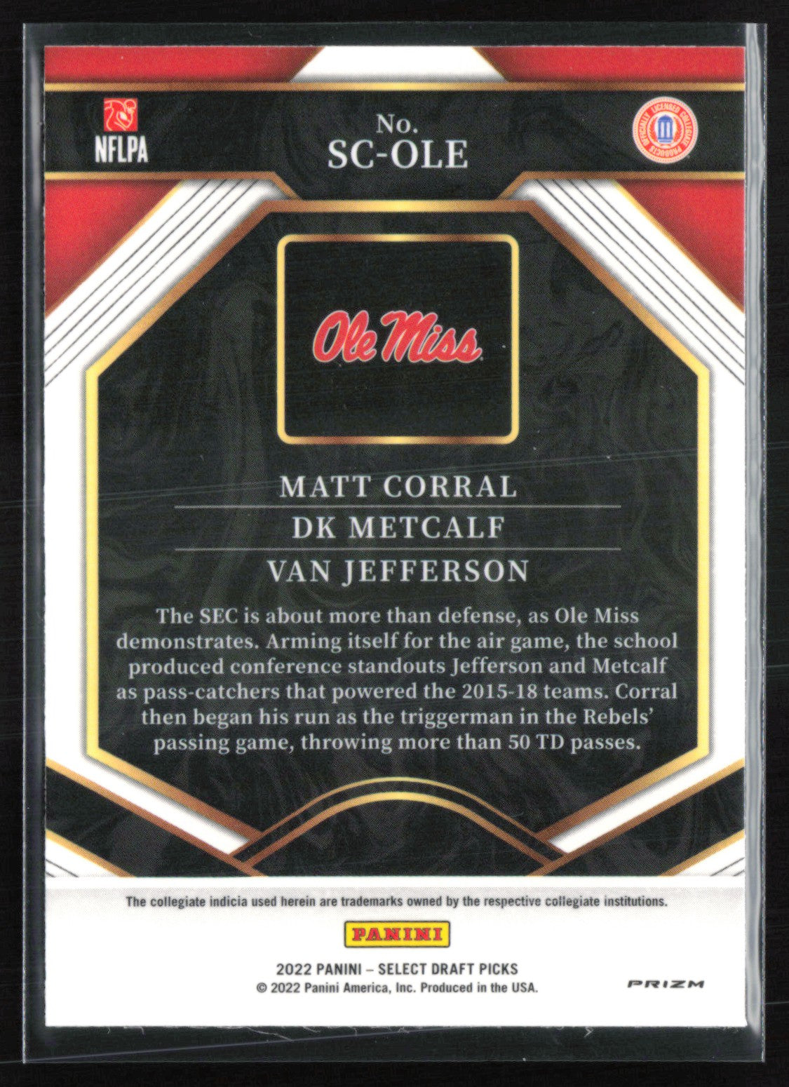 DK Metcalf/Matt Corral/Van Jefferson Silver