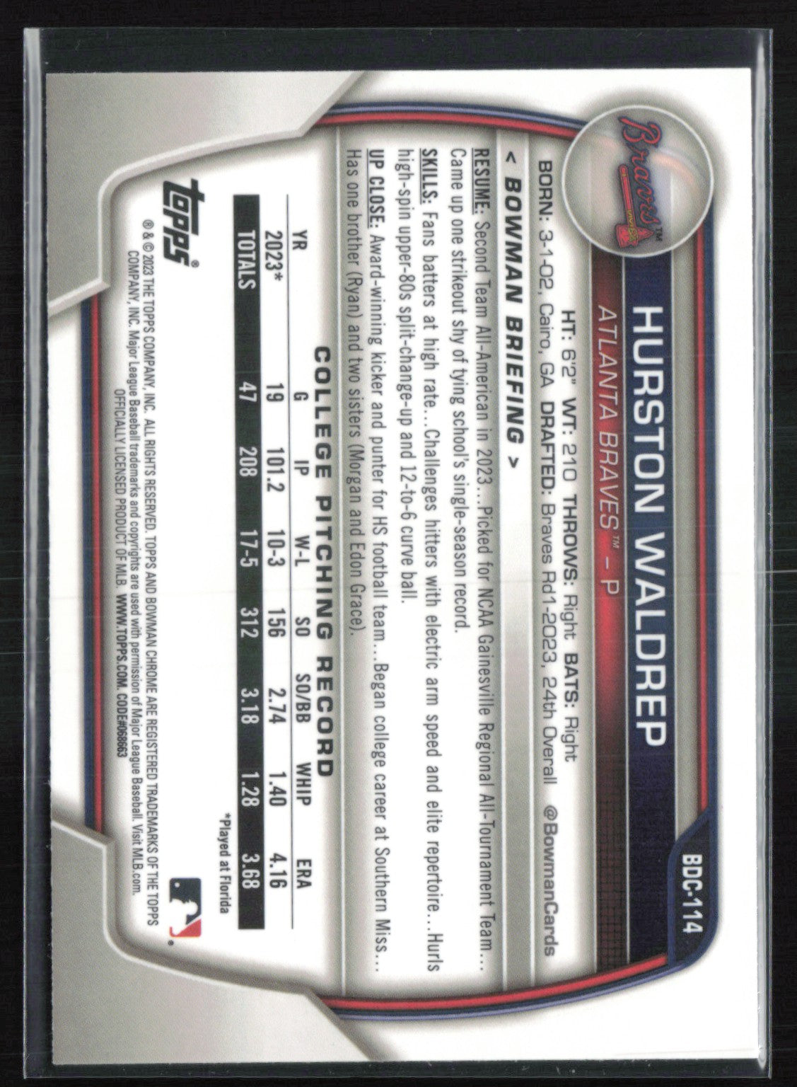 Hurston Waldrep 1st Bowman