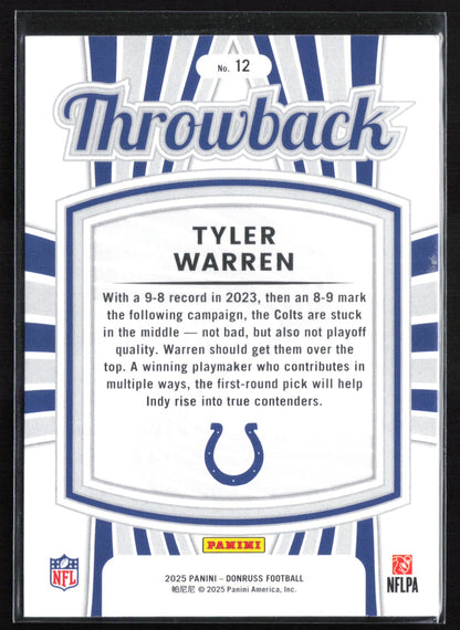 Tyler Warren RC Throwback