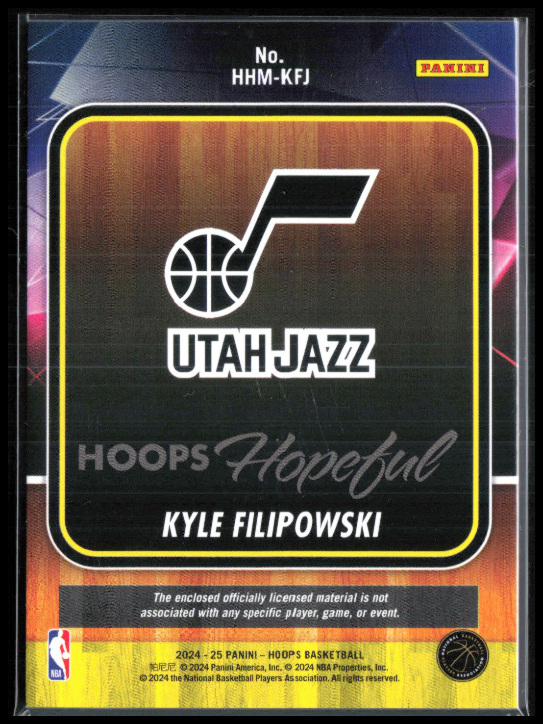 Kyle Filipowski RC Mem Hoops Hopfeul