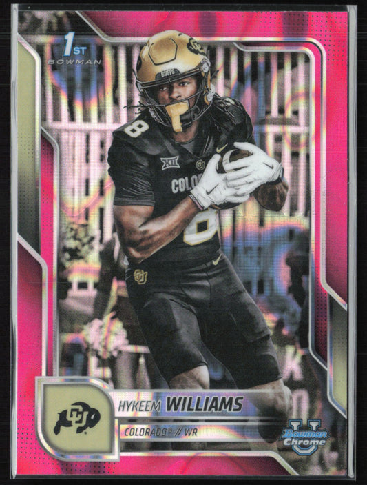 Hykeem Williams 1st Bowman Pink Lava