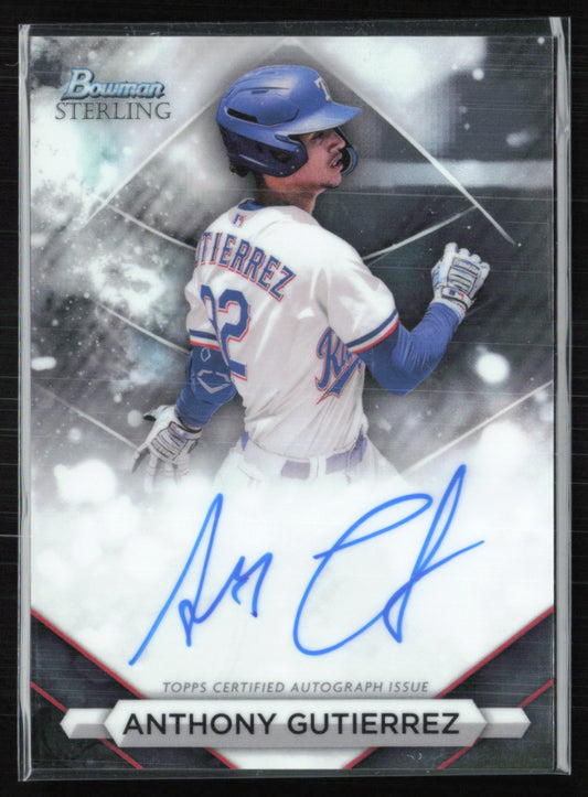 Anthony Gutierrez Auto 2023 Bowman Sterling