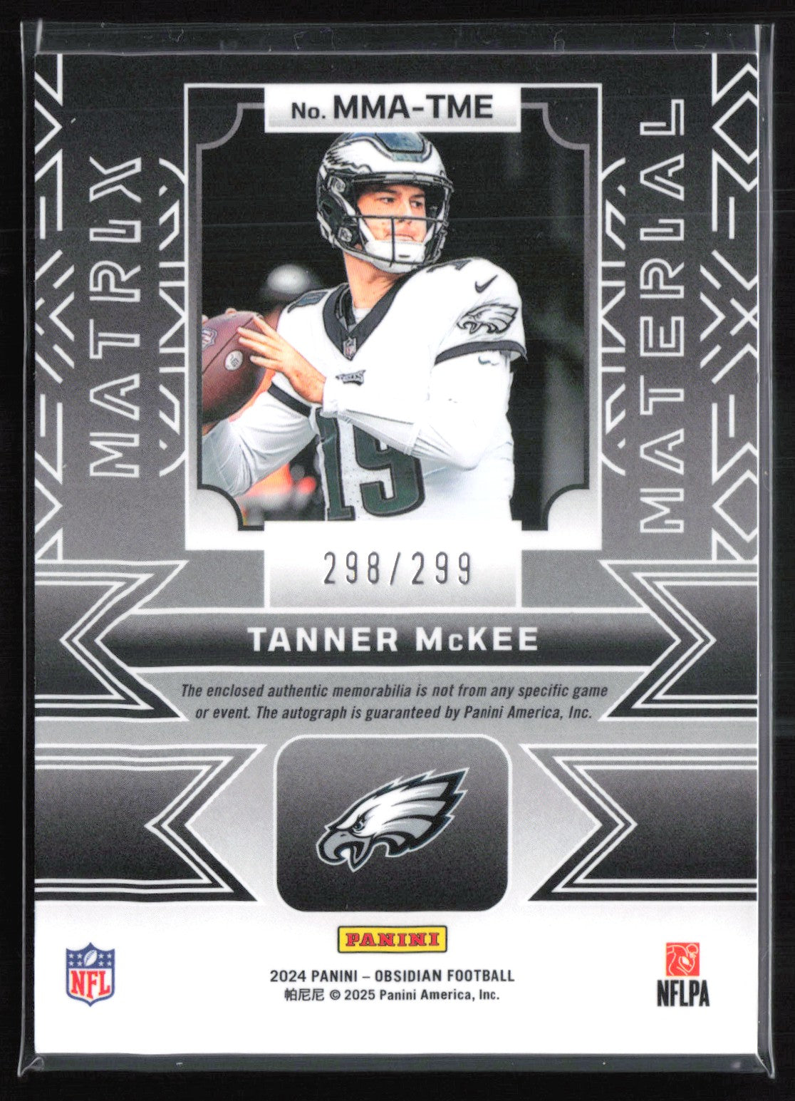 Tanner McKee Mem Auto /299