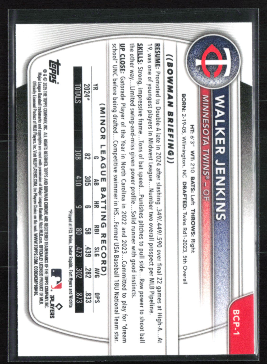 Walker Jenkins Prospect
