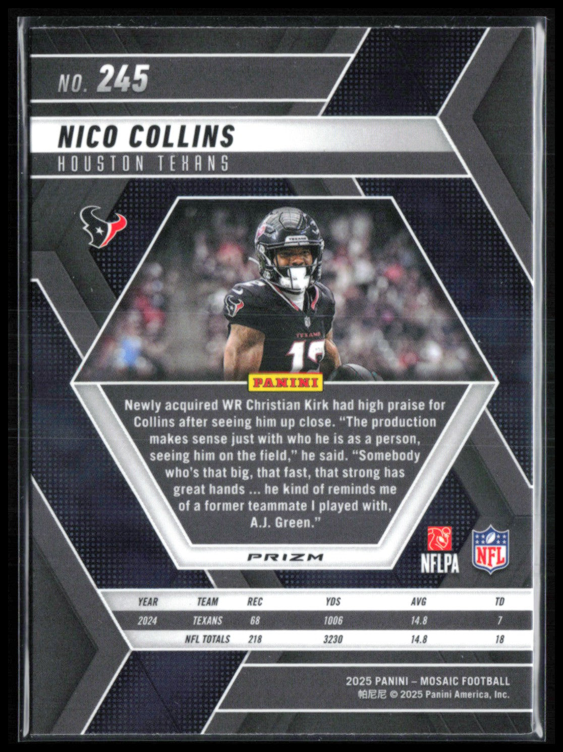 Nico Collins Mosaic Prizm
