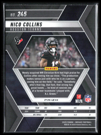 Nico Collins Mosaic Prizm