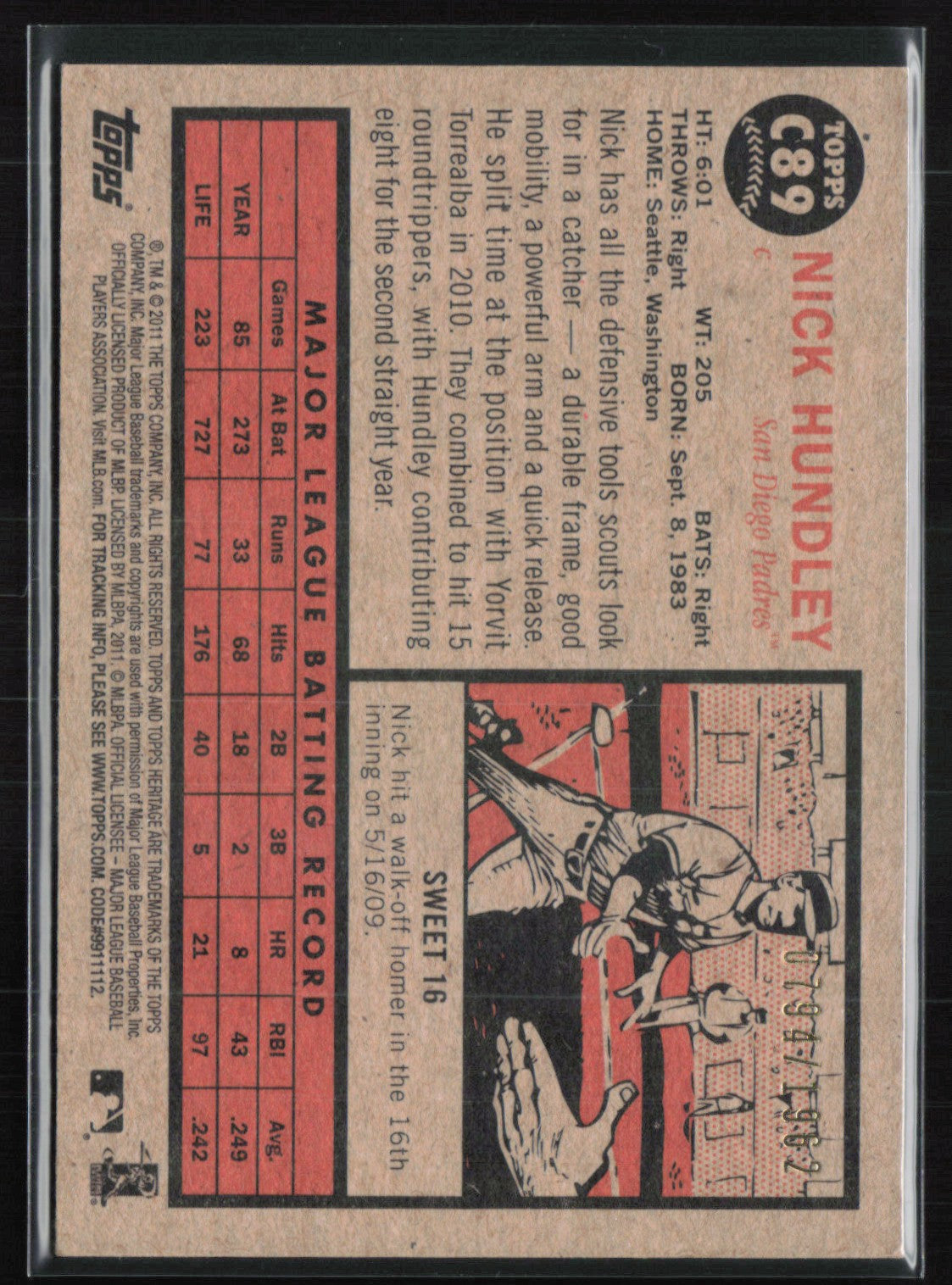 Nick Hundley /1962 Redux