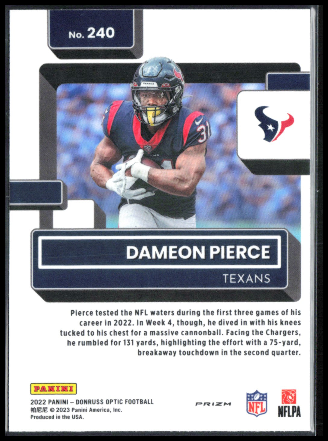 Dameon Pierce RC Purple Shock
