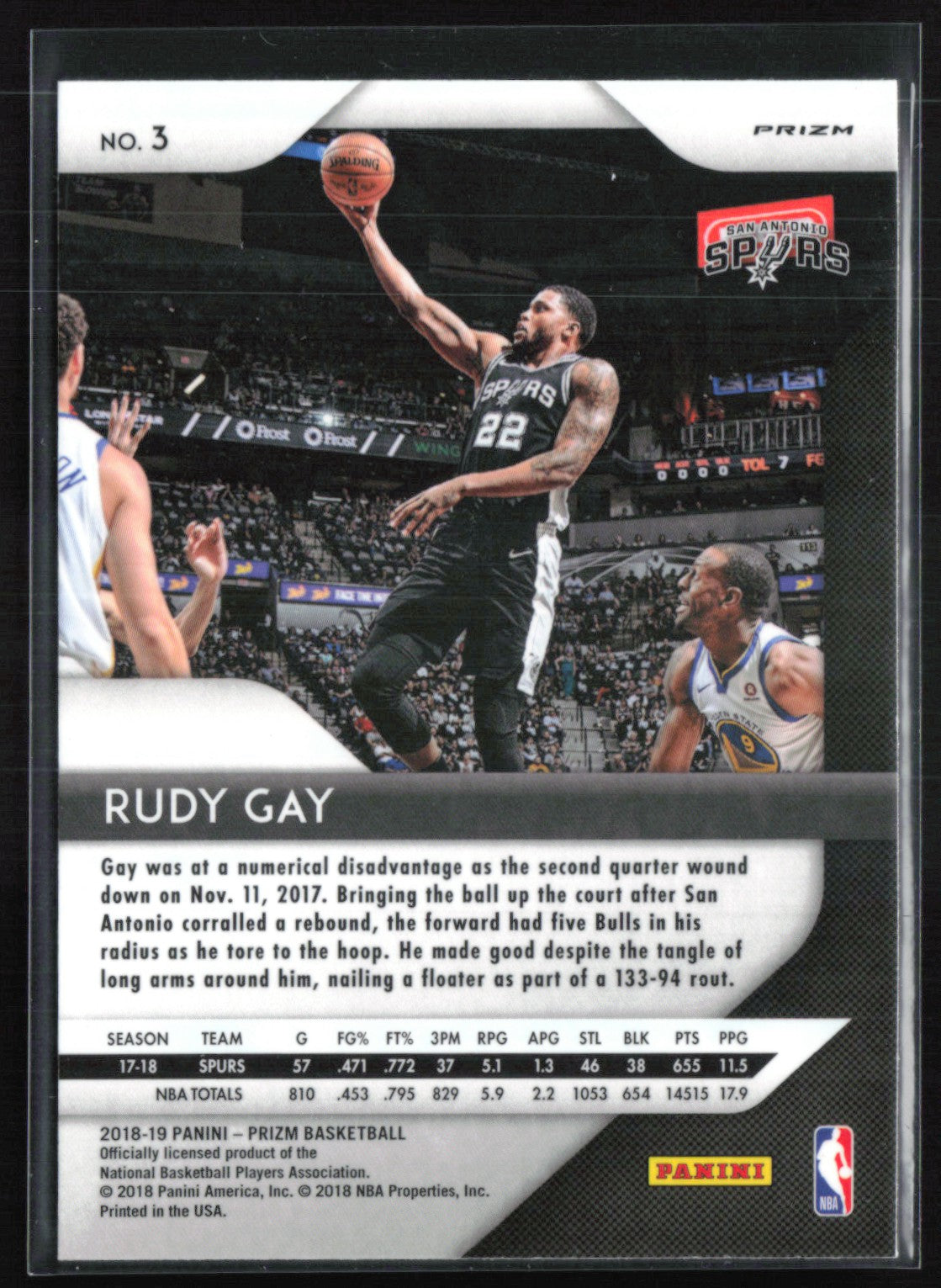 Rudy Gay Silver Prizm