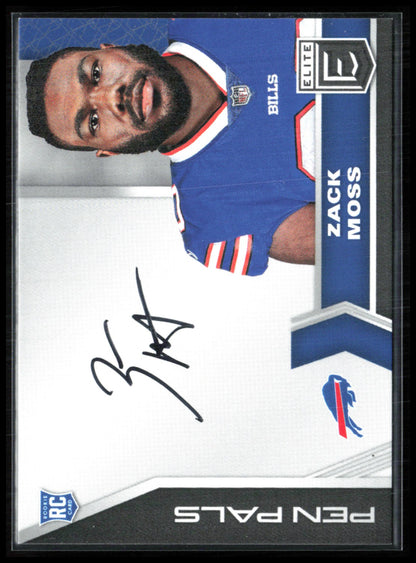 Zack Moss RC Auto Pen Pals 2020 Donruss Elite