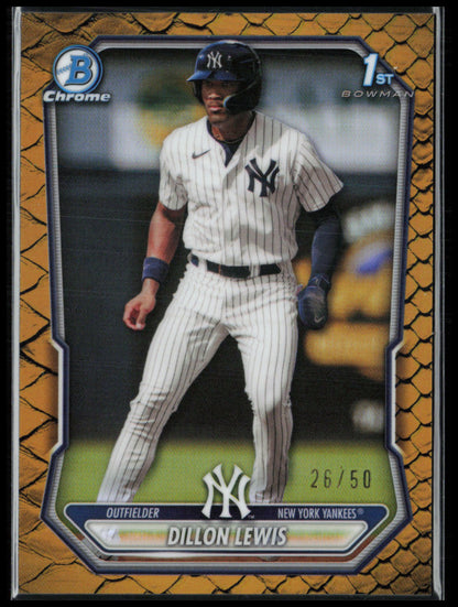 Dillon Lewis 1st Bowman Gold /50 Reptilian Refractor