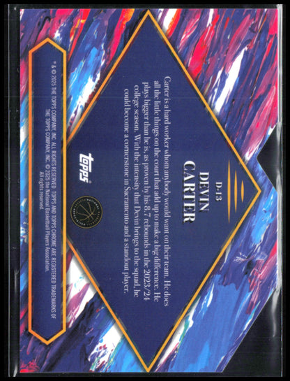 Devin Carter RC Debut Mosaic Die-Cut /100