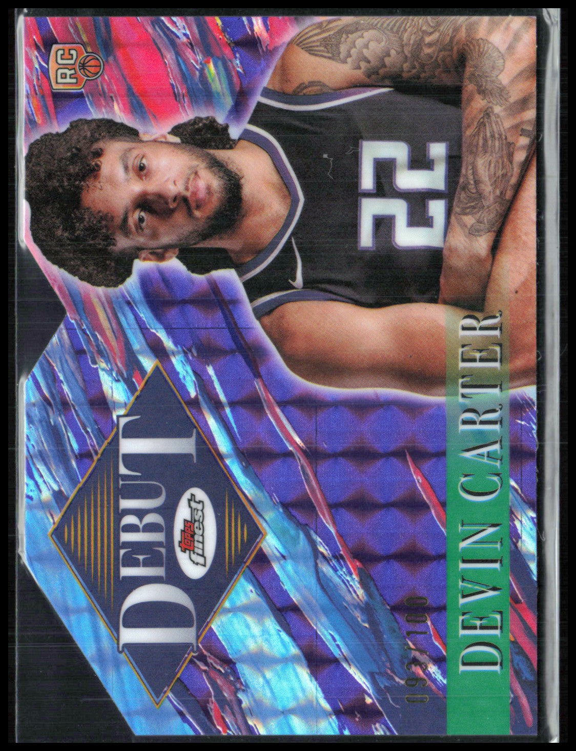 Devin Carter RC Debut Mosaic Die-Cut /100