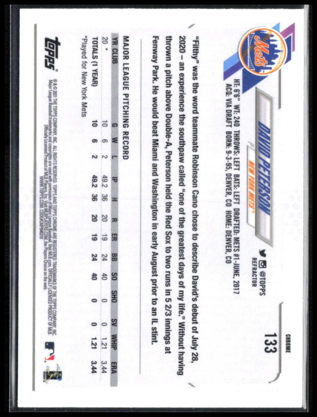 David Peterson RC Refractor