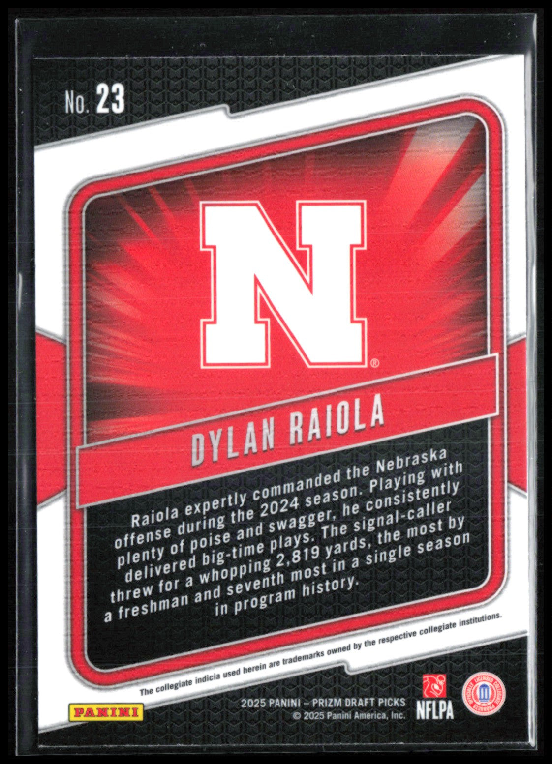Dylan Raiola Rated Prospect