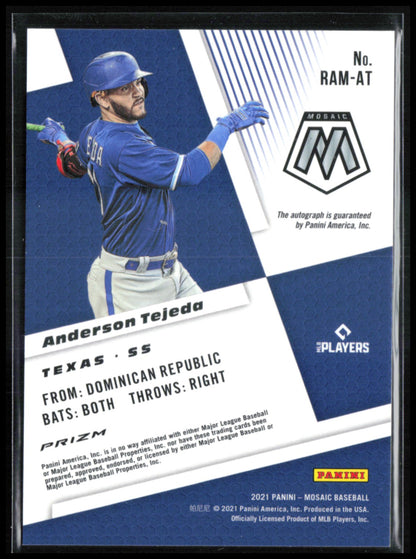 Anderson Tejeda Auto Rookie Autographs