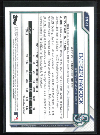 Emerson Hancock 1st Edition Prospect