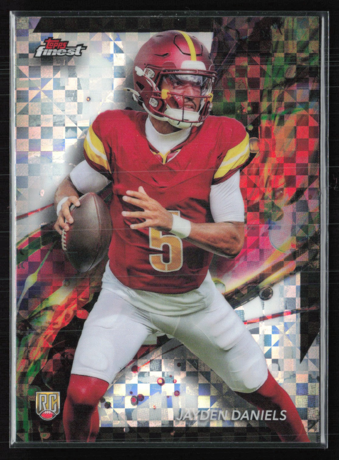 Jayden Daniels RC X-Fractor Common 2024 Topps Finest