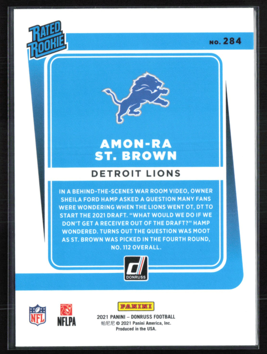 Amon-Ra St. Brown RC Rated Rookie
