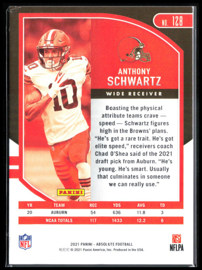 Anthony Schwartz RC /250