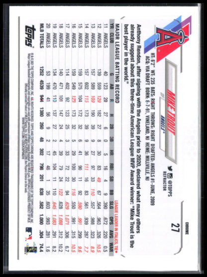 Mike Trout Refractor