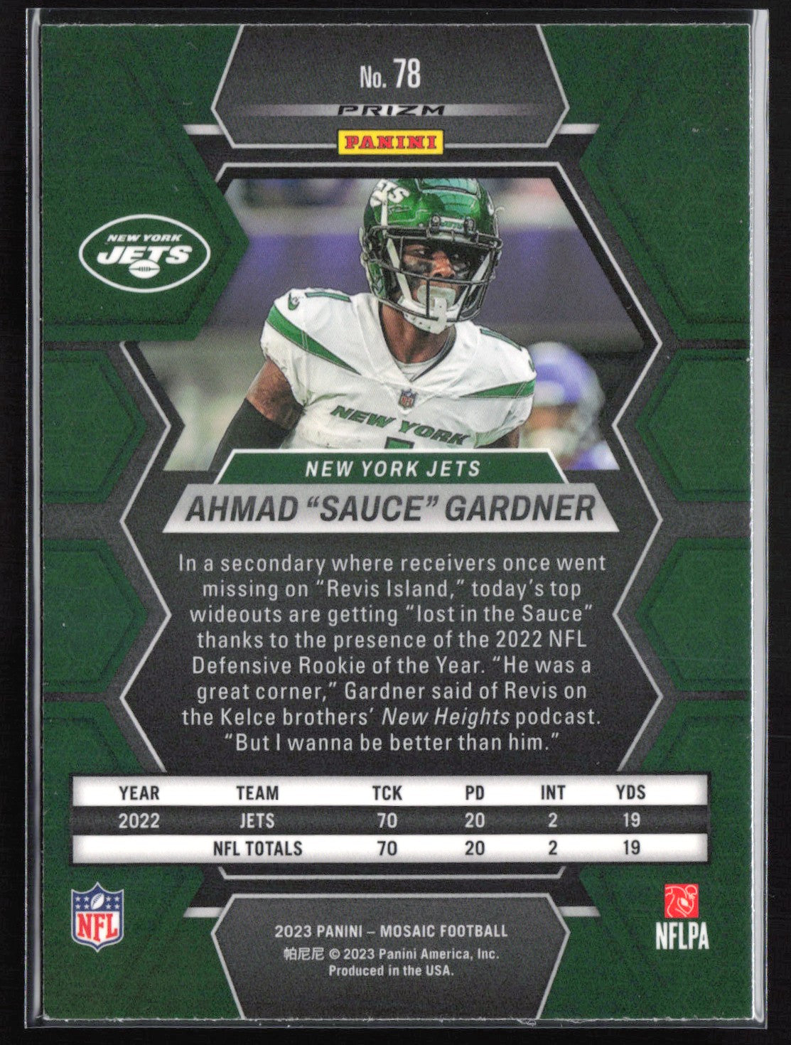 Ahmad Sauce Gardner Reactive Blue