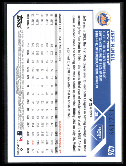Jeff McNeil Crackle Foil /199