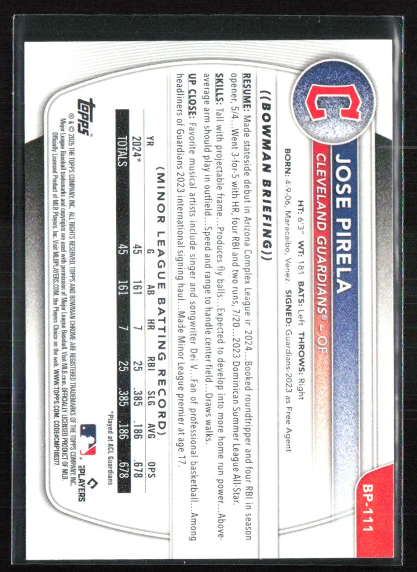 Jose Pirela 1st Bowman