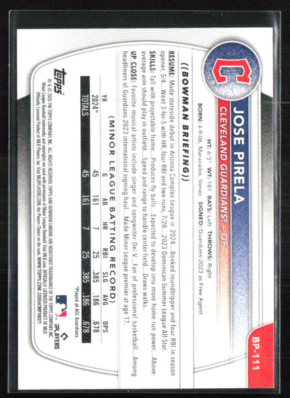 Jose Pirela 1st Bowman