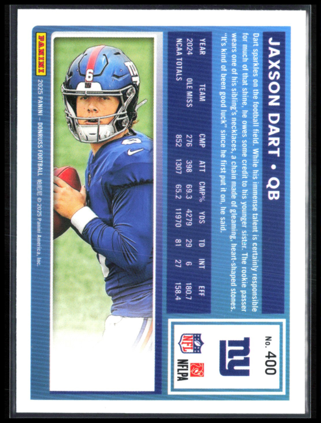 Jaxson Dart RC Rated Rookie