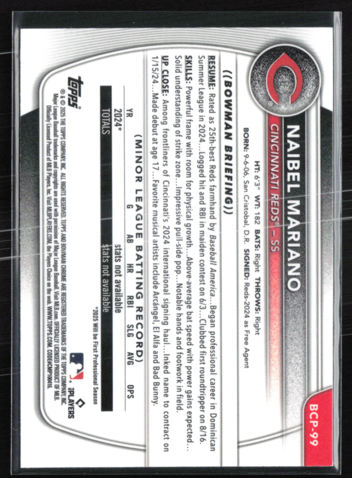 Naibel Mariano 1st BOwman Aqua X-Fractor /125