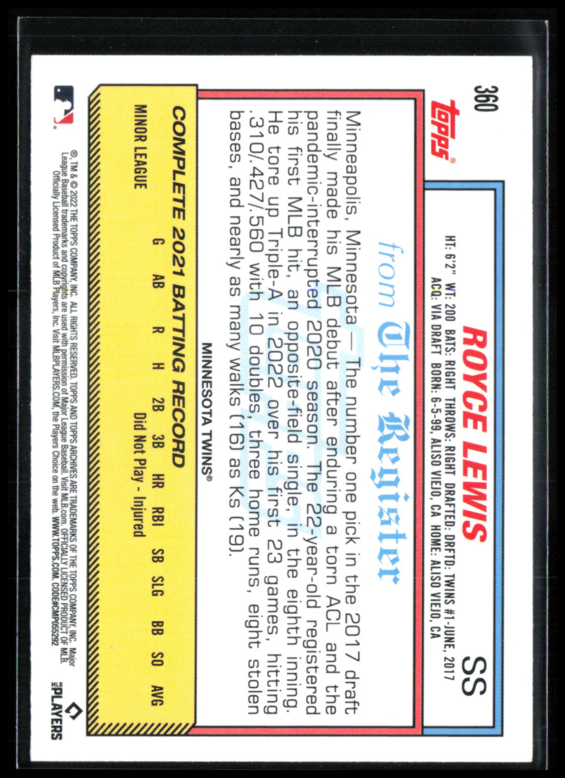 Royce Lewis RC
