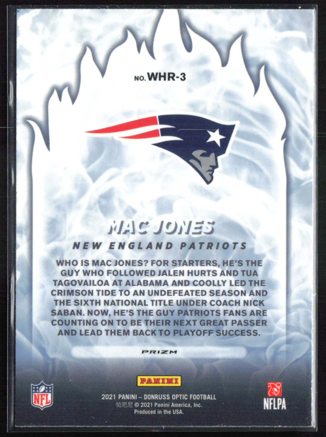 Mac Jones RC White-Hot Rookies