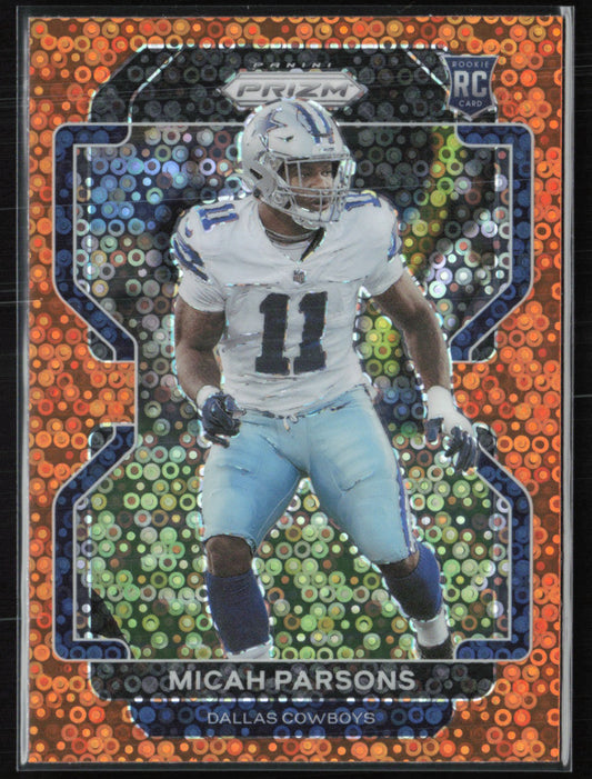 Micah Parsons RC Orange Disco 2021 Prizm