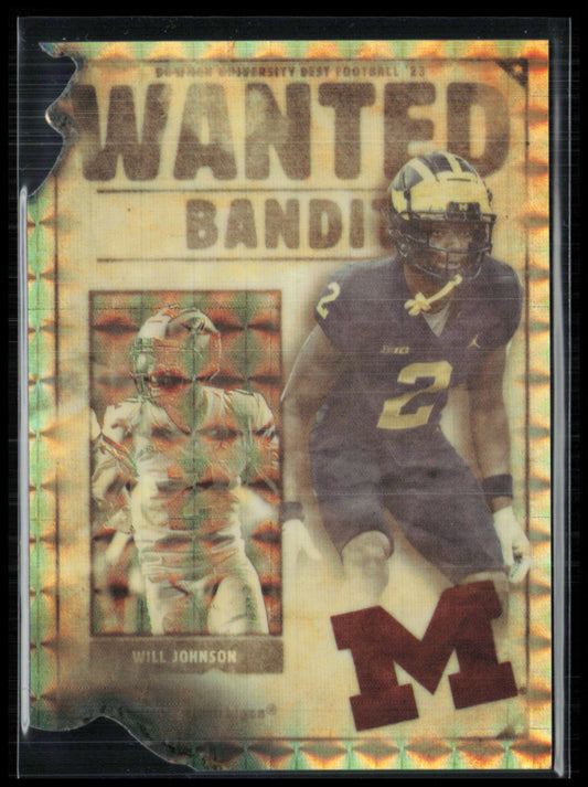 Will Johnson Wanted Bandit Die-Cut Mosaic