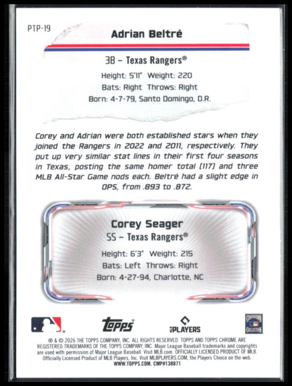Adrian Beltre / Corey Seager