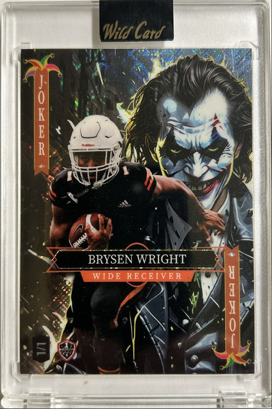 Brysen Wright 1/1 Joker Wild Card