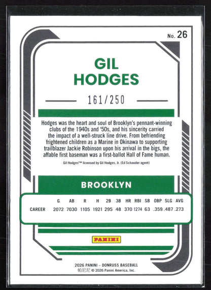 Gil Hodges Red Foil /250