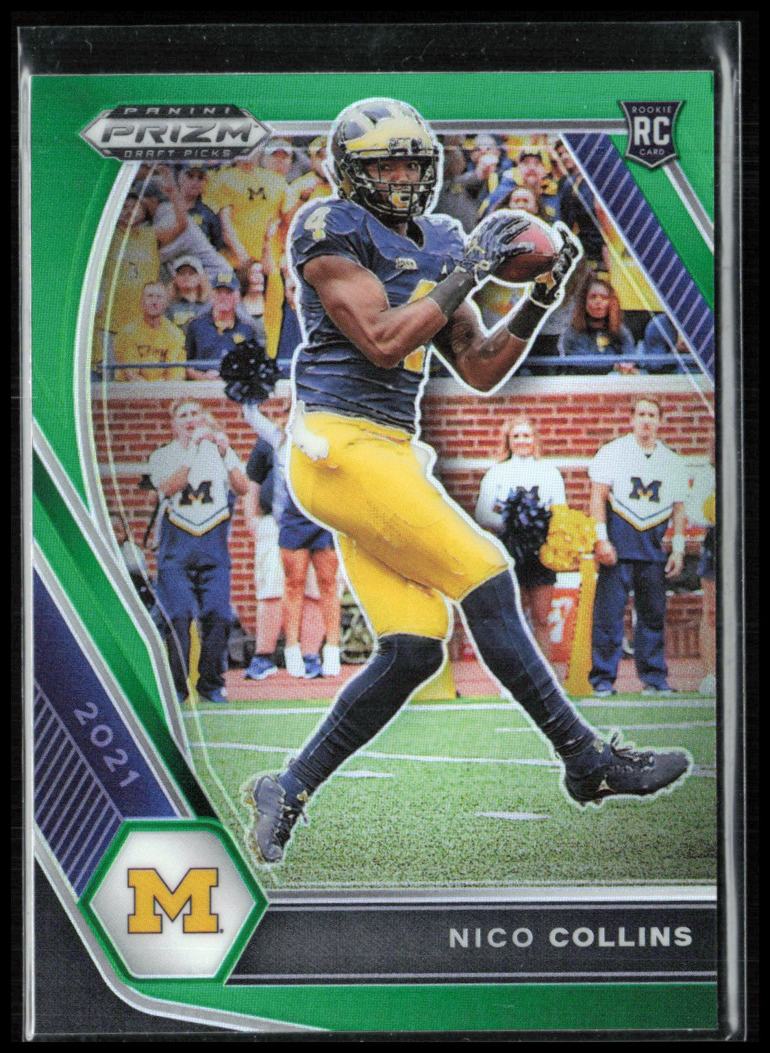 Nico Collins RC Green Prizm Draft