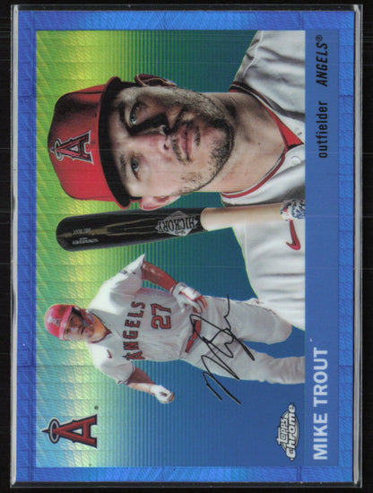 Mike Trout Blue Prism Refractor