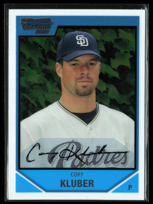 Corey Kluber 1st Bowman Chrome