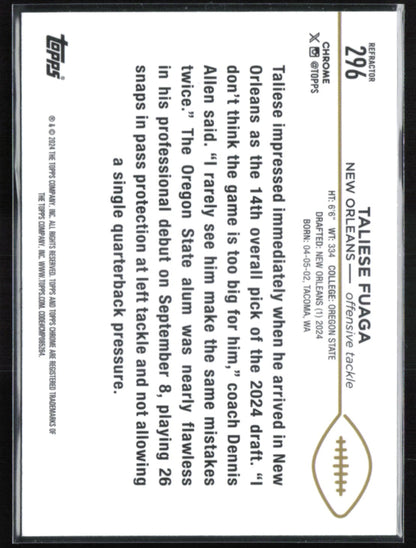 Taliese Fuaga RC Refractor