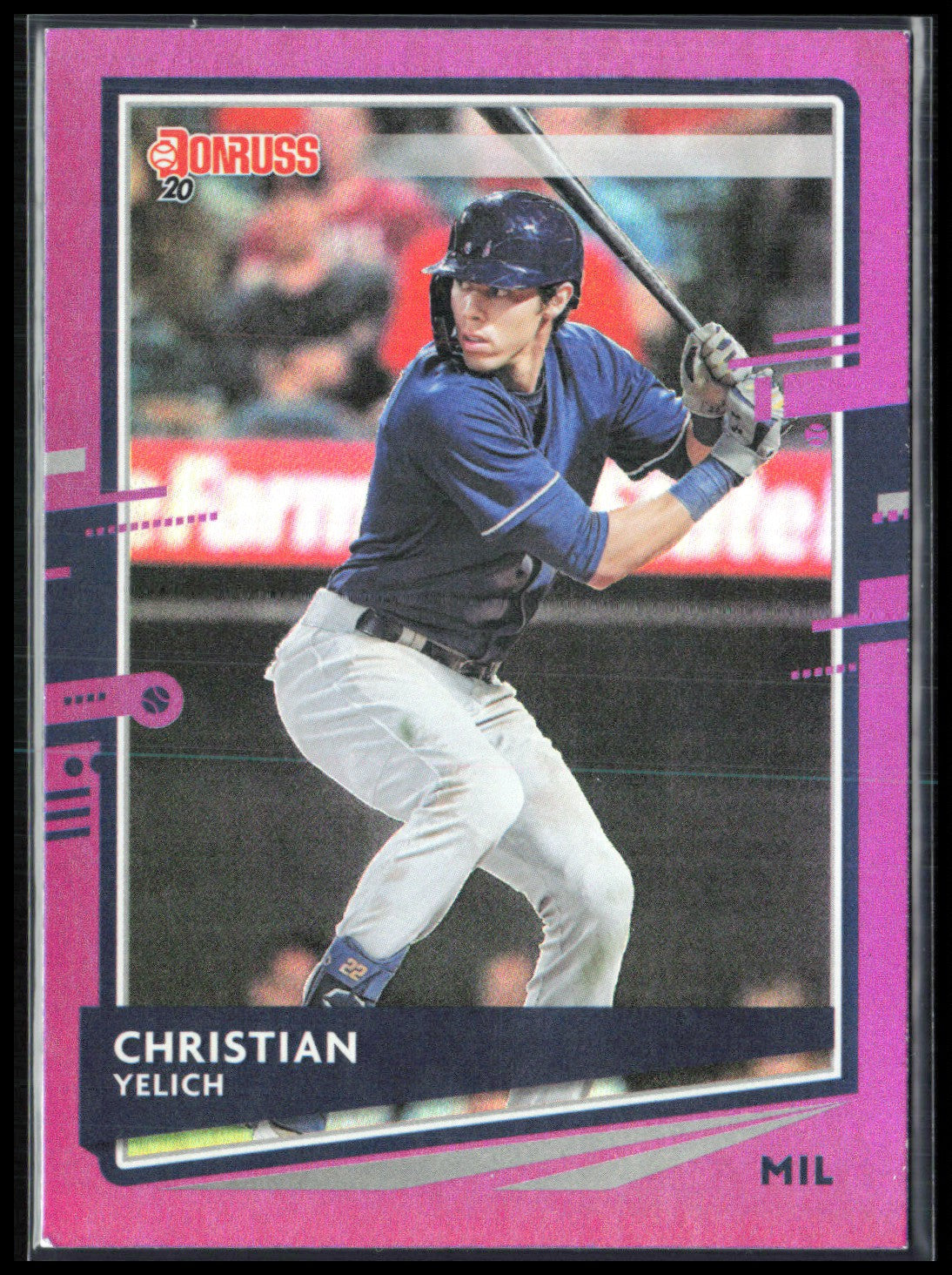Christian Yelich Pink Foil