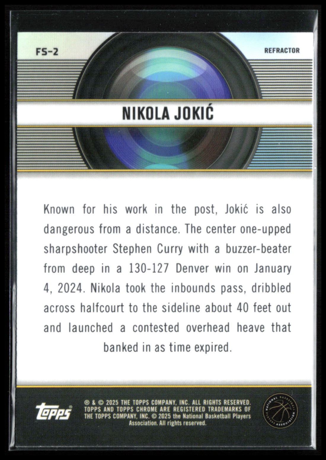 Nikola Jokic Film Study Refractor
