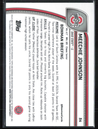Meechie Johnson 1st Bowman Chrome U