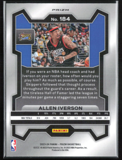 Allen Iverson Green Prizm