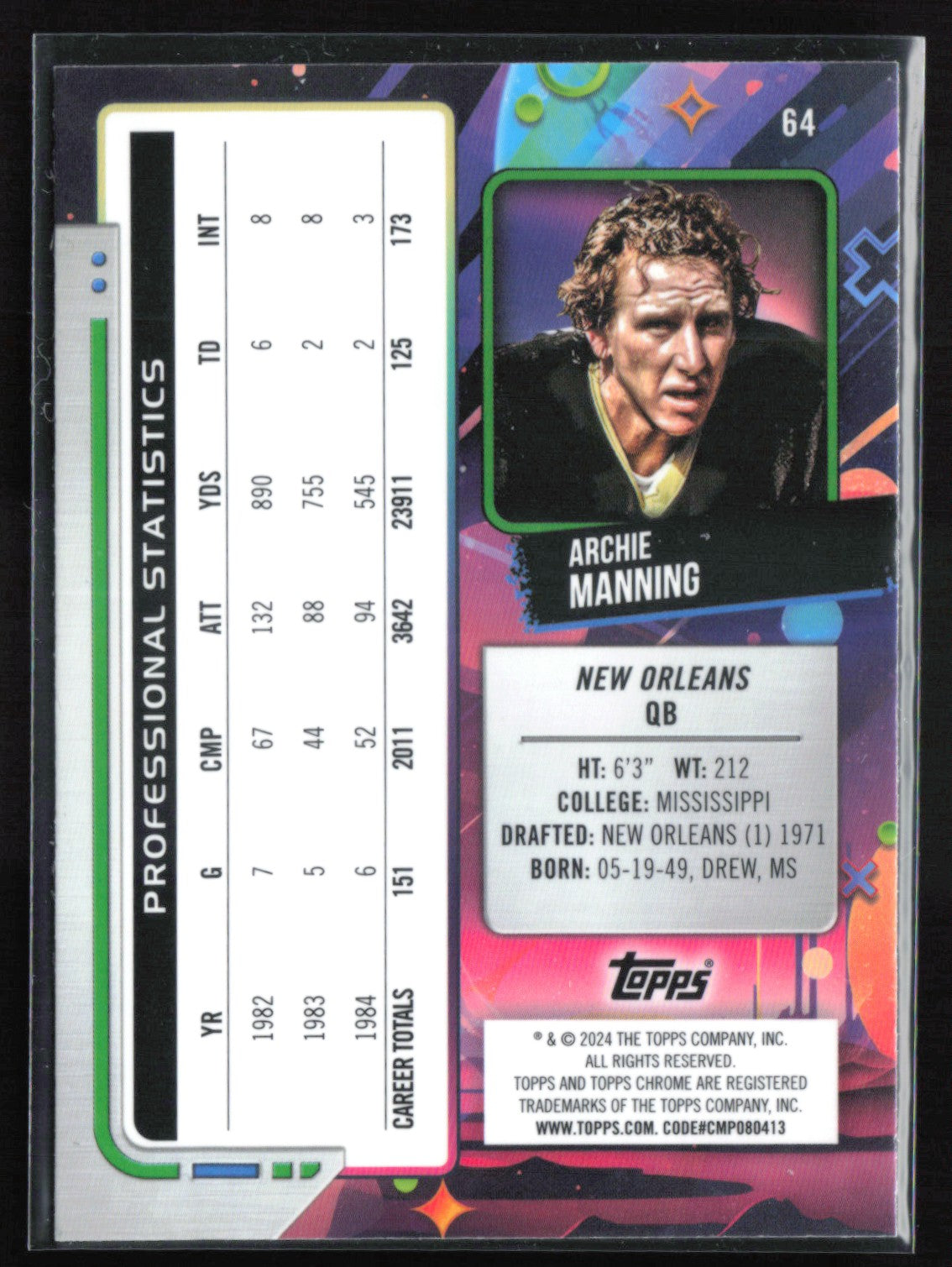 Archie Manning Scope