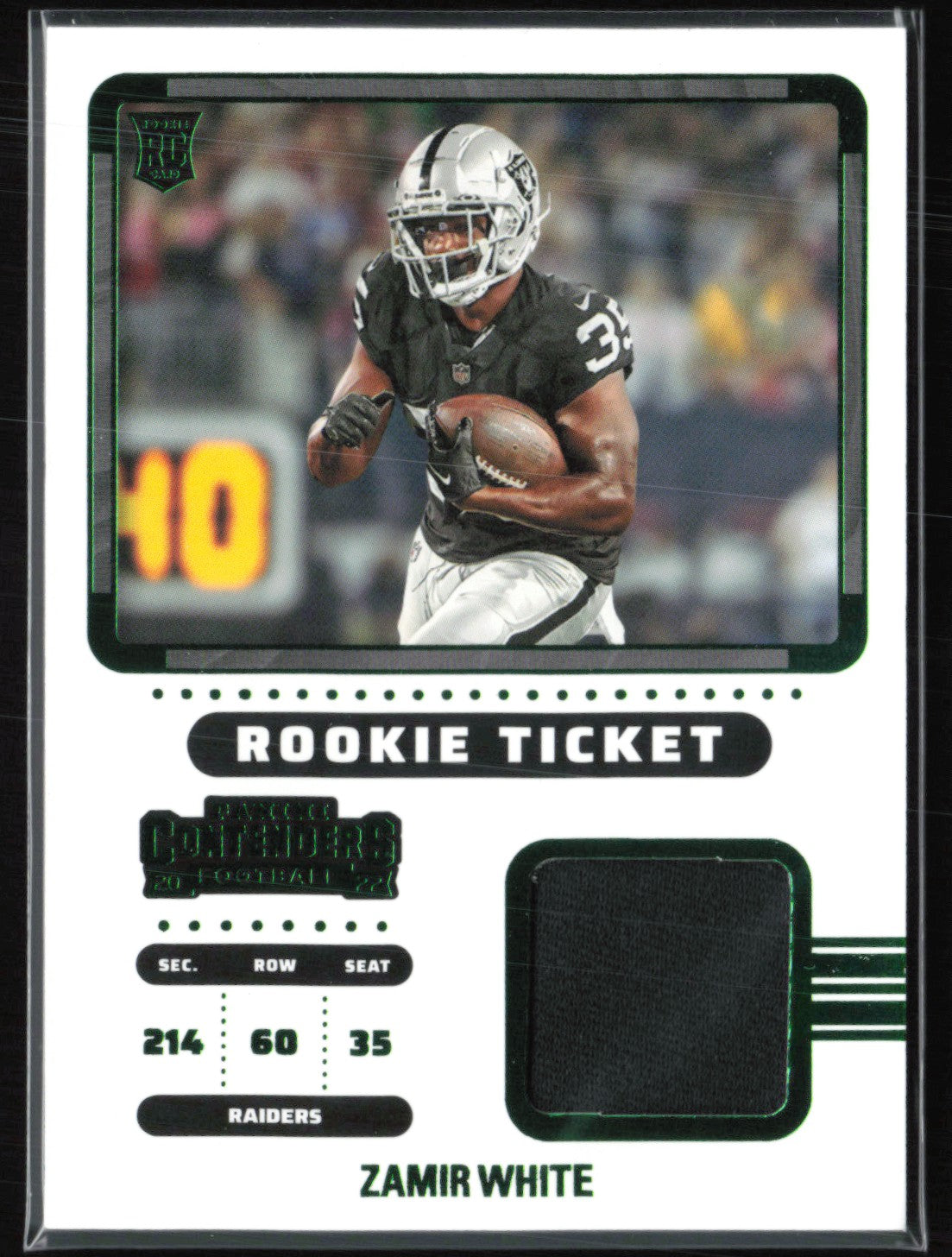 Zamir White RC Mem Green Foil